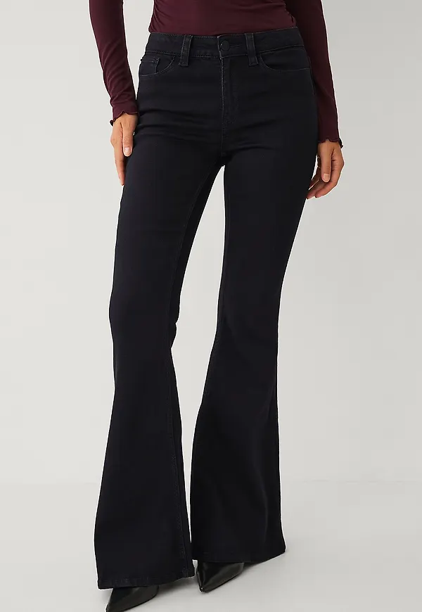 Gina Tricot - Jeans Ultra flare jeans - Svart