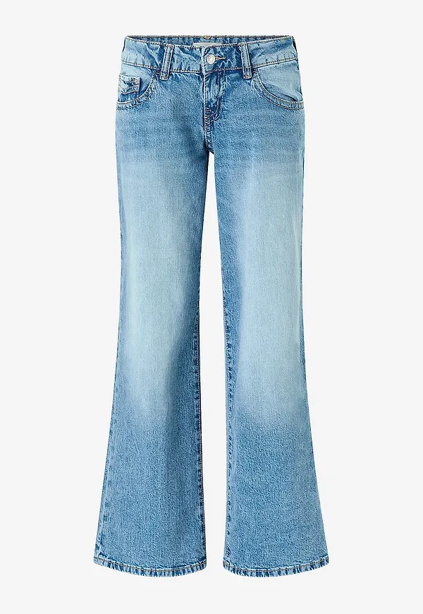 Gina Tricot - Jeans Ultra Low Wide - Blå