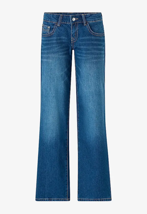 Gina Tricot - Jeans Ultra Low Wide - Blå