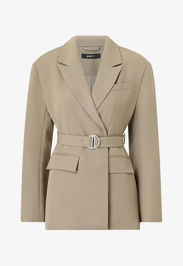 Gina Tricot - Kavaj Shaped belted blazer - Beige
