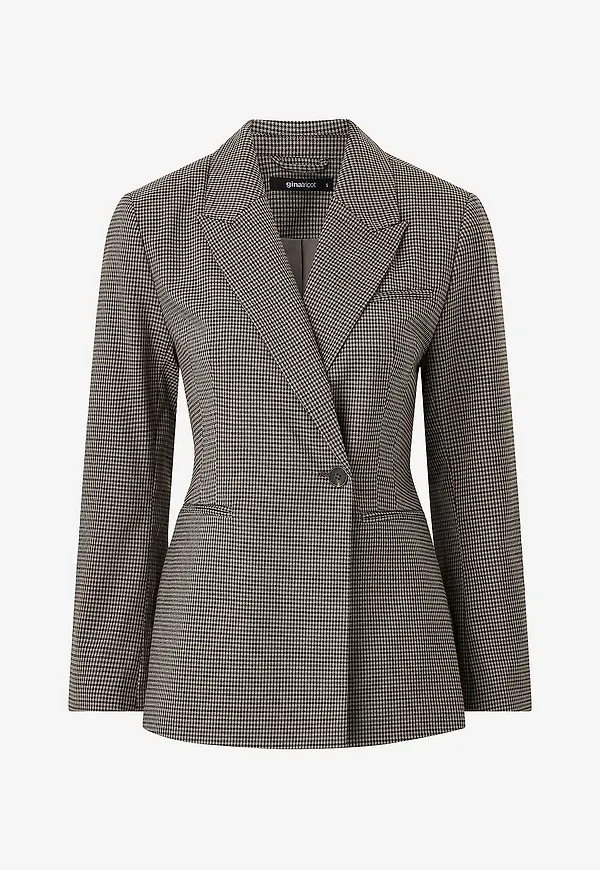 Gina Tricot - Kavaj Shaped tie blazer - Brun