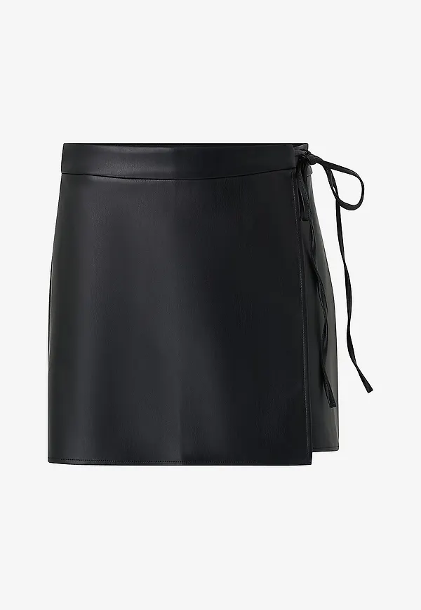 Gina Tricot - Kjol Mini Wrap Skirt - Svart
