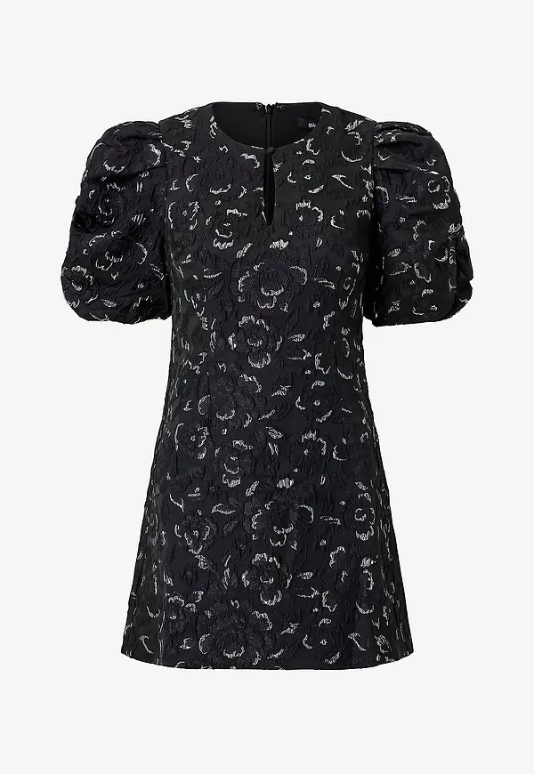 Gina Tricot - Klänning Brocade - Svart