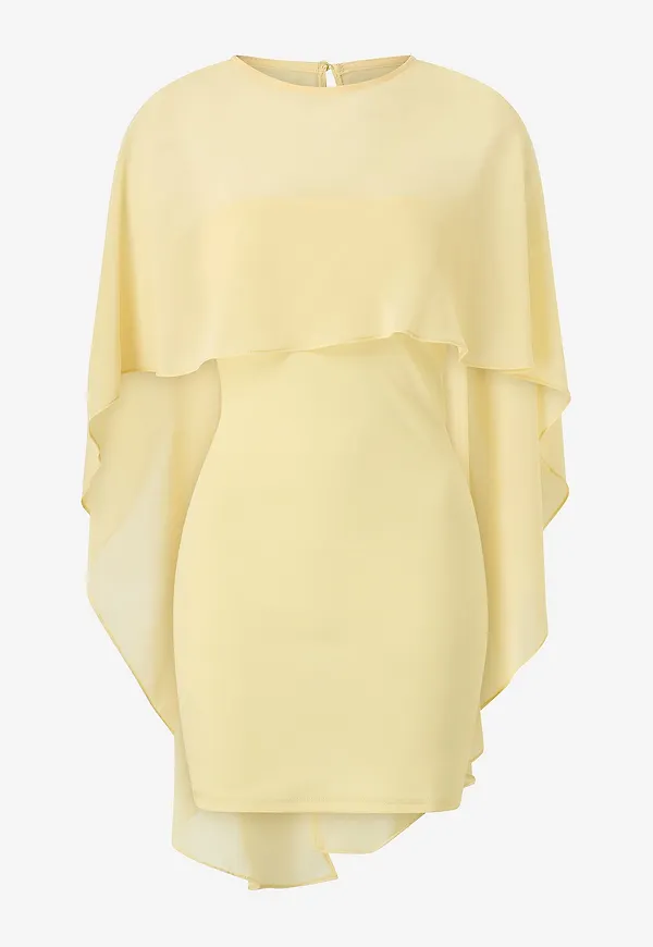 Gina Tricot - Klänning Cape Tube Dress - Gul