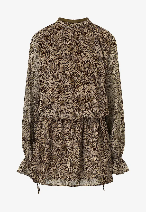 Gina Tricot - Klänning Chiffon Dress - Flerfärgad
