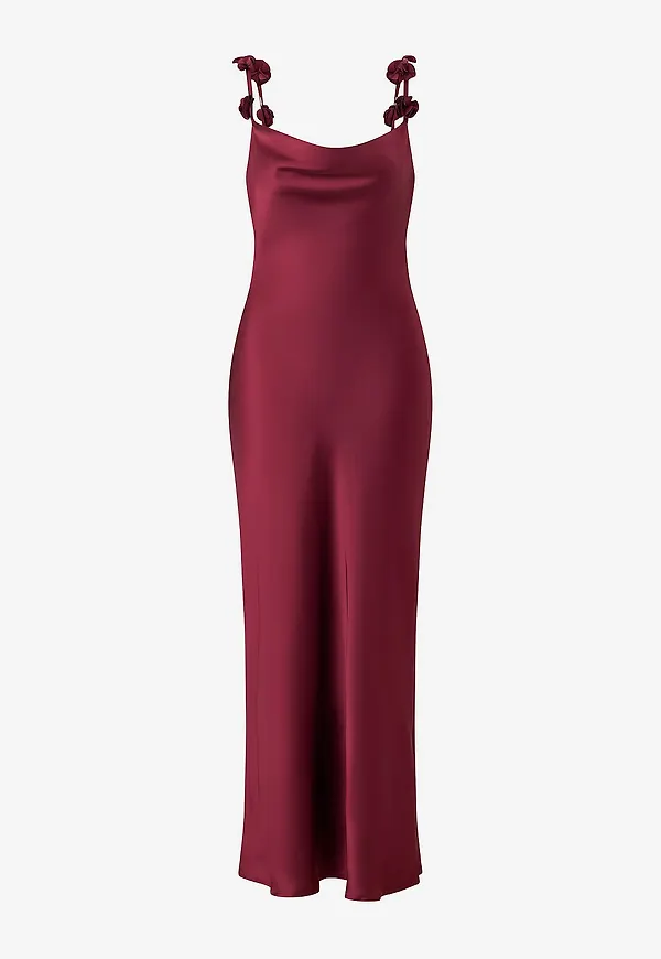 Gina Tricot - Klänning Cowl Neck - Röd