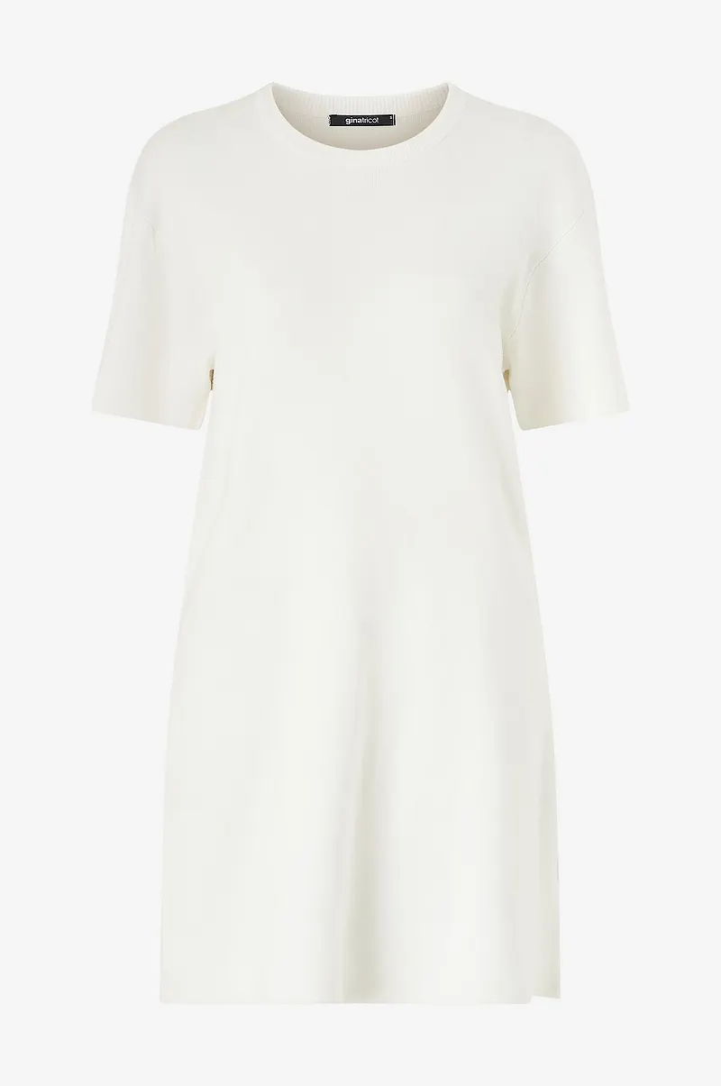 Gina Tricot - Klänning Knitted Dress - Vit