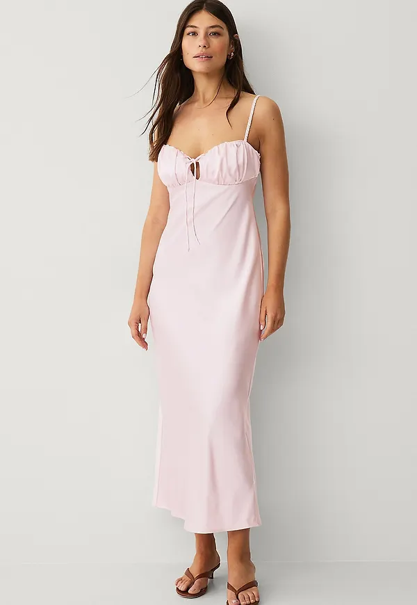 Gina Tricot - Klänning Midi Dress - Rosa