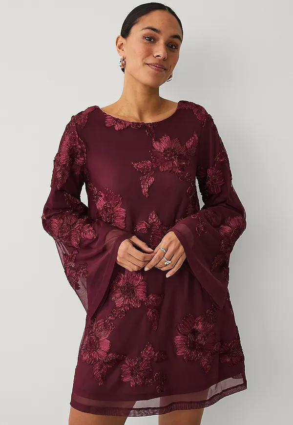 Gina Tricot - Klänning Wide Flowy Mini - Röd