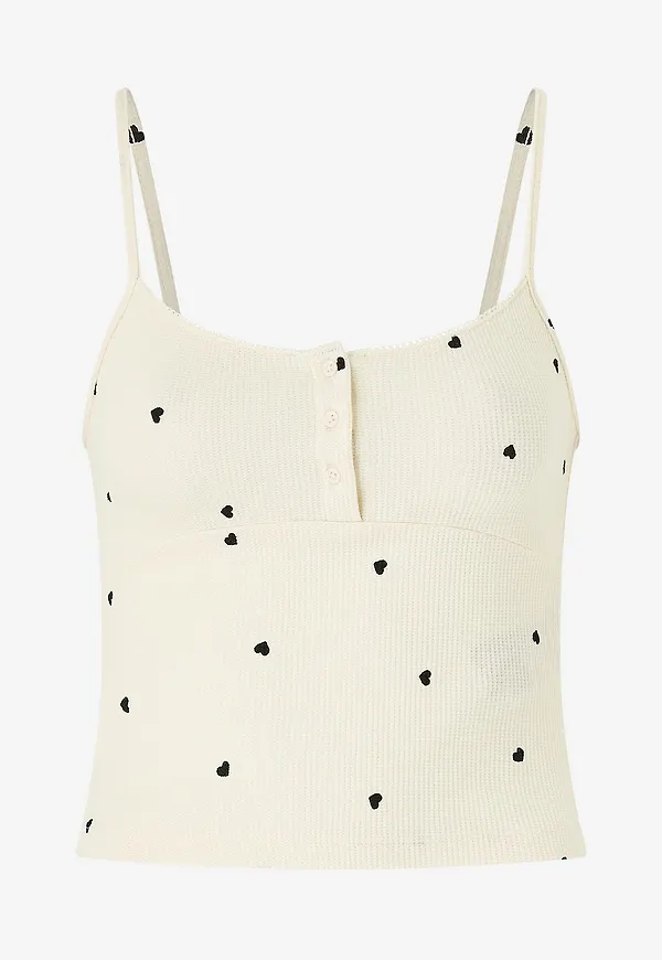 Gina Tricot - Linne Loungewear Singlet - Flerfärgad