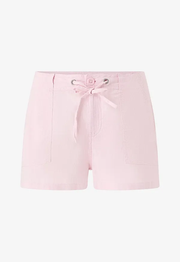 Gina Tricot - Linneshorts Linen Blend Mini Cargo - Rosa