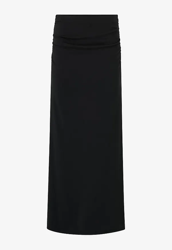 Gina Tricot - Maxikjol Ruched - Svart