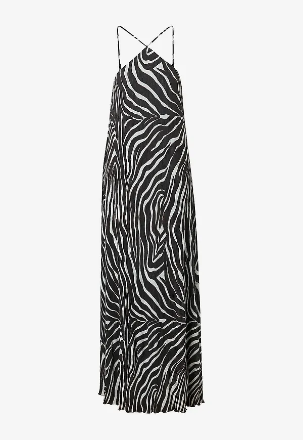 Gina Tricot - Maxiklänning Crinkle - Svart