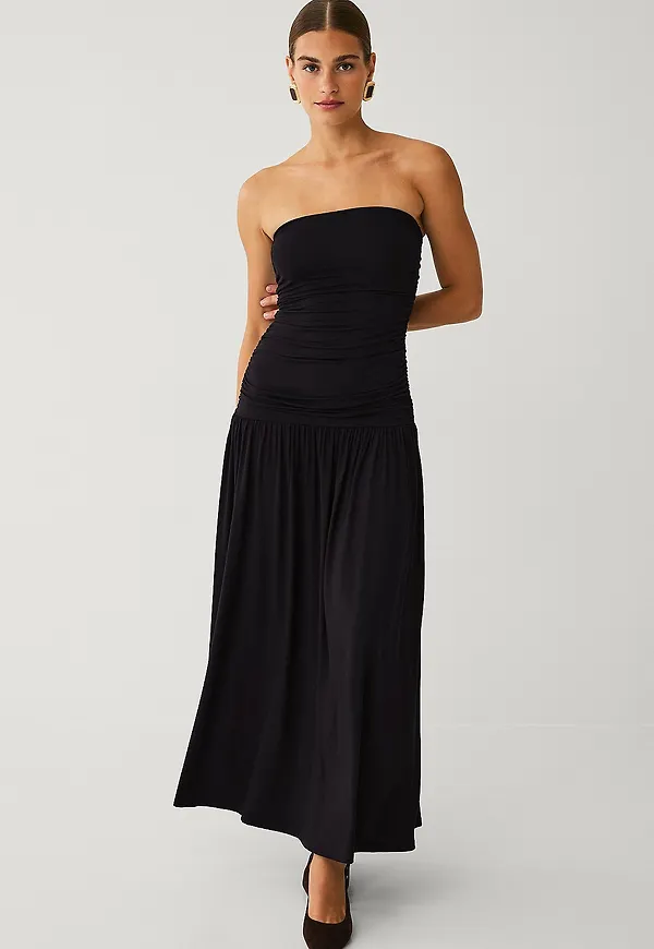 Gina Tricot - Maxiklänning Dropped Waist - Svart