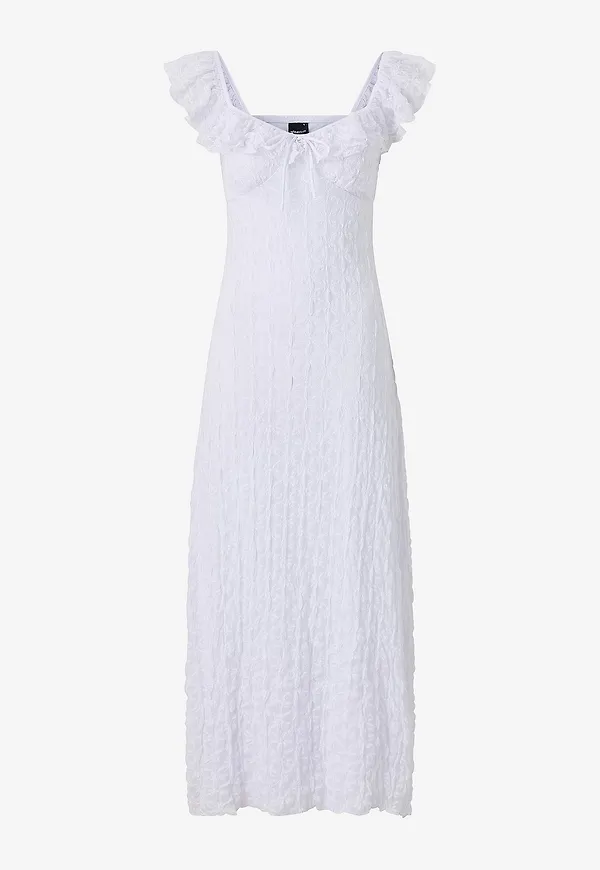 Gina Tricot - Maxiklänning Frill Maxi - Natur