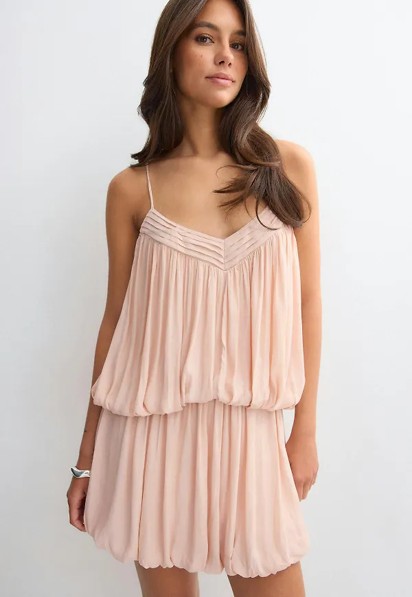 Gina Tricot - Mini dress - miniklänningar - Rosa - M - Dam