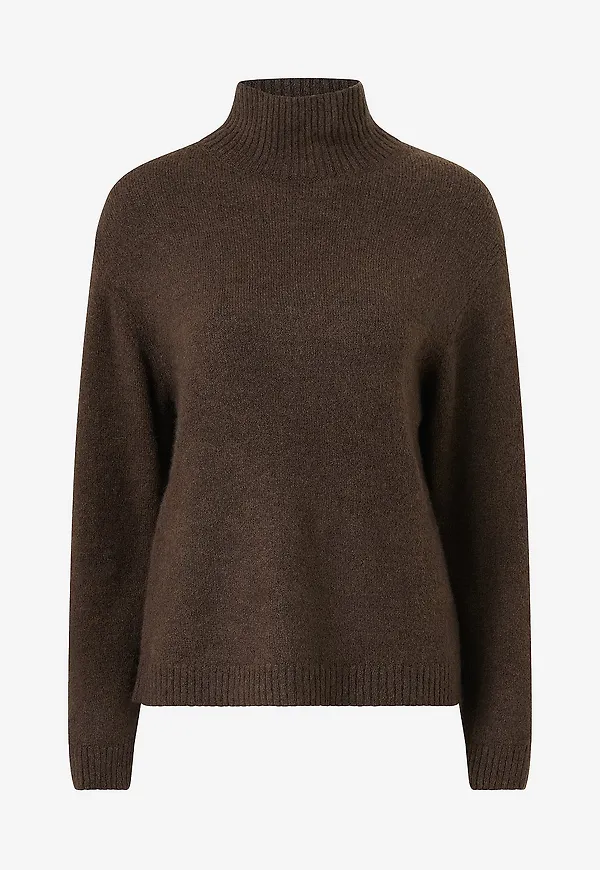 Gina Tricot - Polotröja Knitted turtleneck sweater - Brun