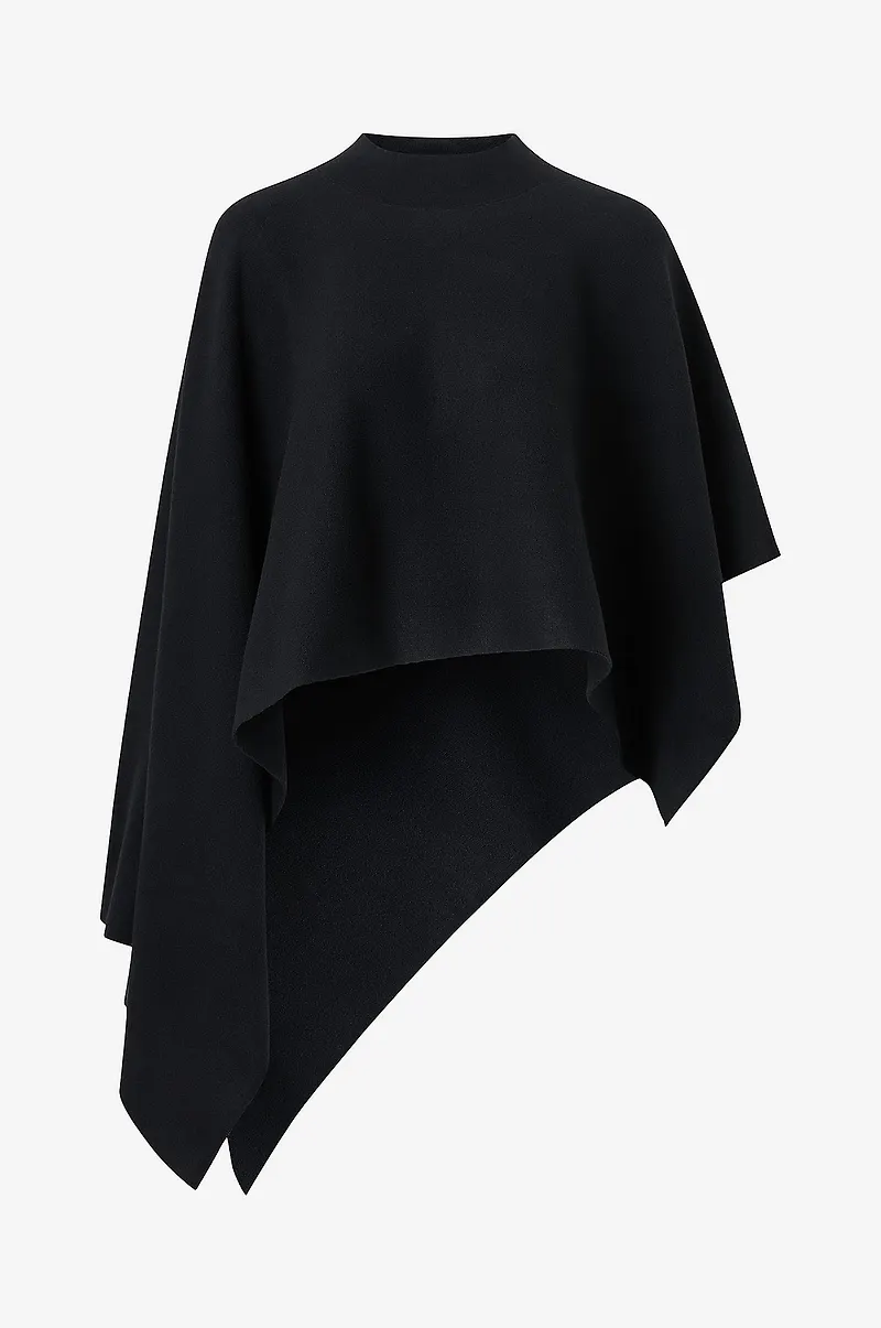 Gina Tricot - Poncho Knitted cape top - Svart
