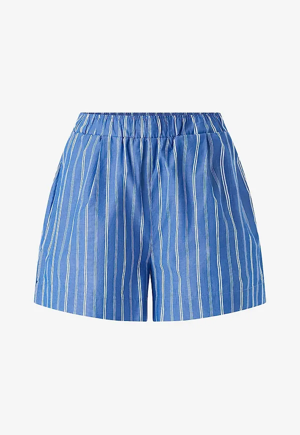 Gina Tricot - Shorts Poplin - Blå
