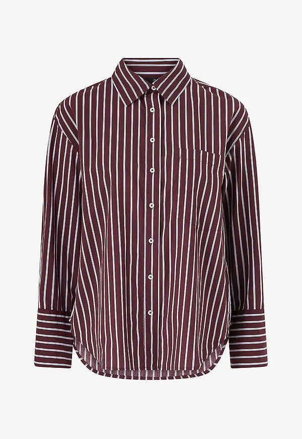 Gina Tricot - Skjorta Poplin Shirt - Röd