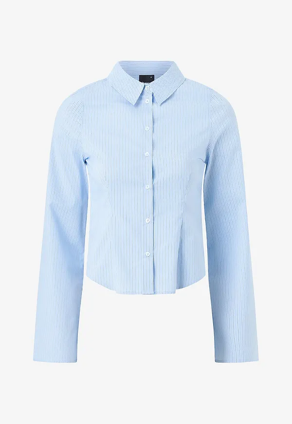 Gina Tricot - Skjorta Shaped shirt - Blå