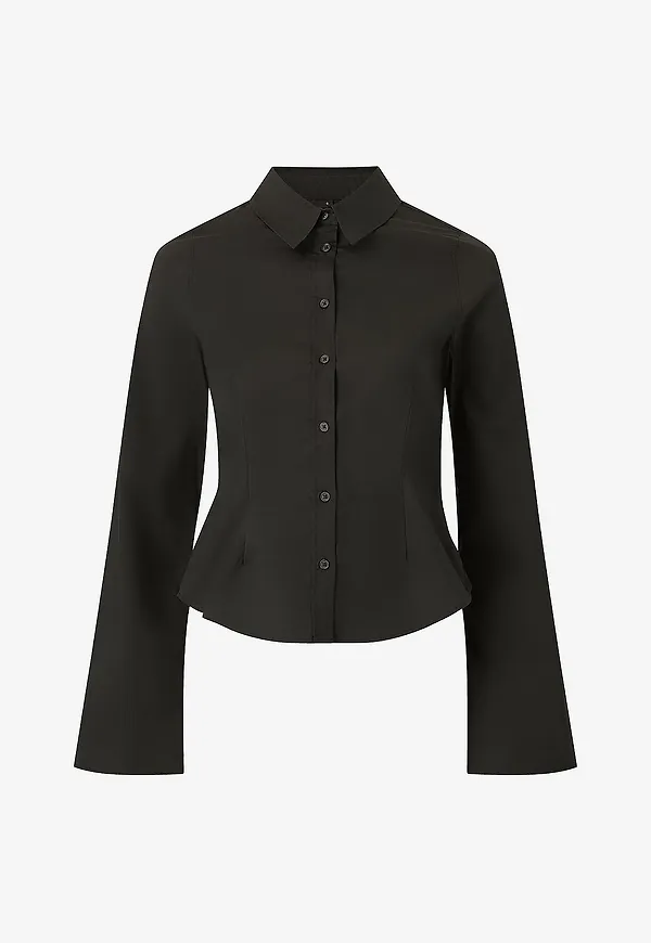 Gina Tricot - Skjorta Shaped shirt - Svart