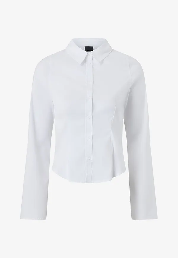 Gina Tricot - Skjorta Shaped shirt - Vit