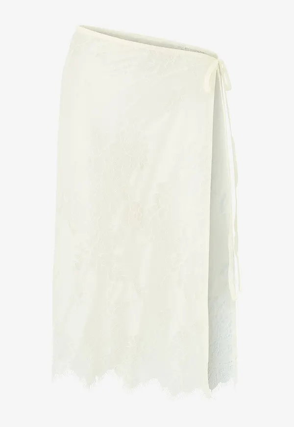 Gina Tricot - Spetskjol Lace Apron - Natur