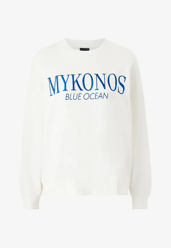 Gina Tricot - Sweatshirt Embroidery Sweater - Vit
