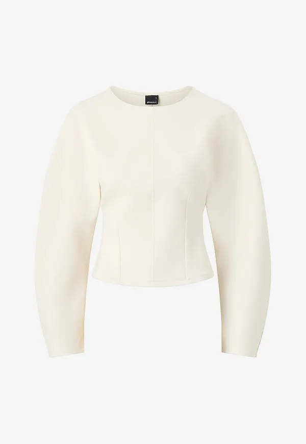 Gina Tricot - Sweatshirt Sculpted Sweater - Natur