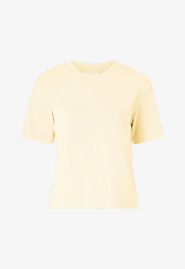 Gina Tricot - T-shirt Perfect Tee - Gul