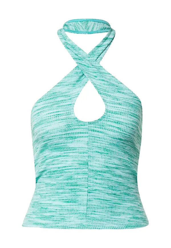 Gina Tricot Topp 'Reggie' grönmelerad