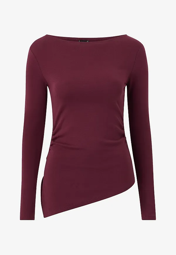 Gina Tricot - Topp Asymmetric top - Röd