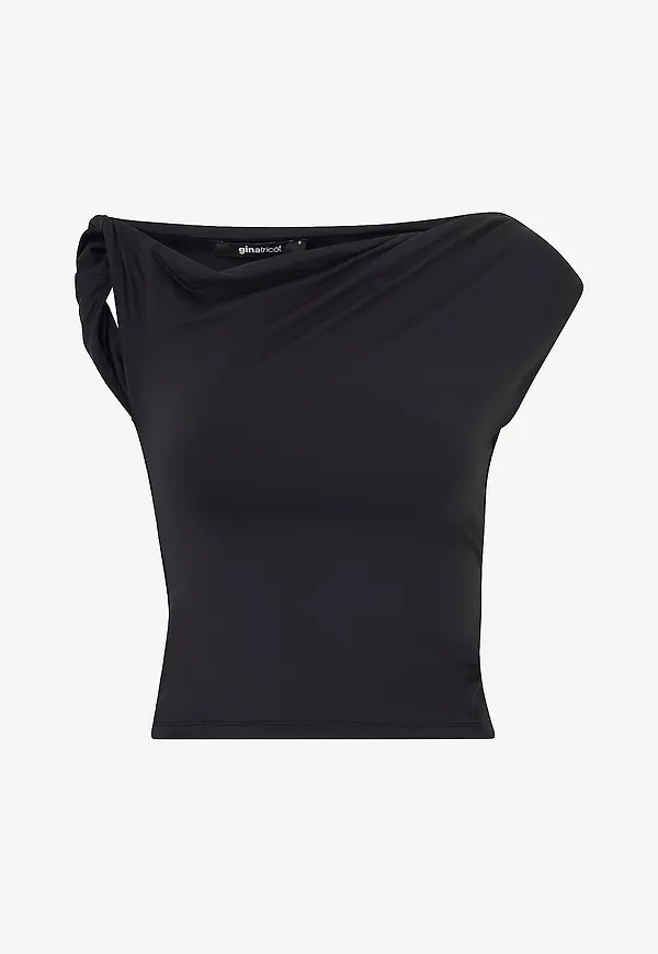 Gina Tricot - Topp Asymmetric Top - Svart