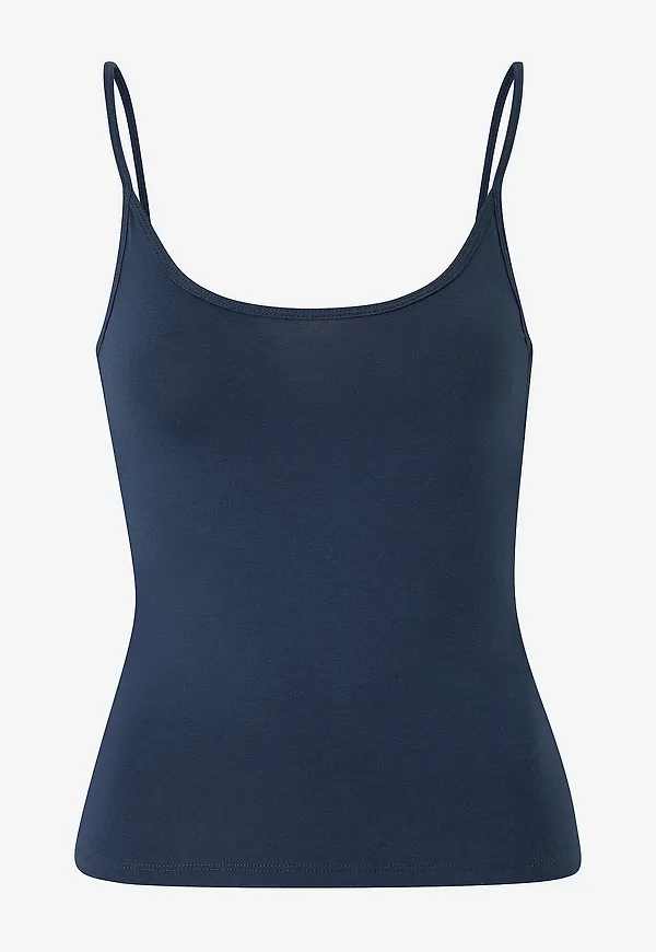 Gina Tricot - Topp Basic Strap Singlet - Blå