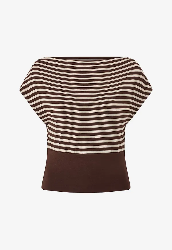 Gina Tricot - Topp Boatneck - Flerfärgad