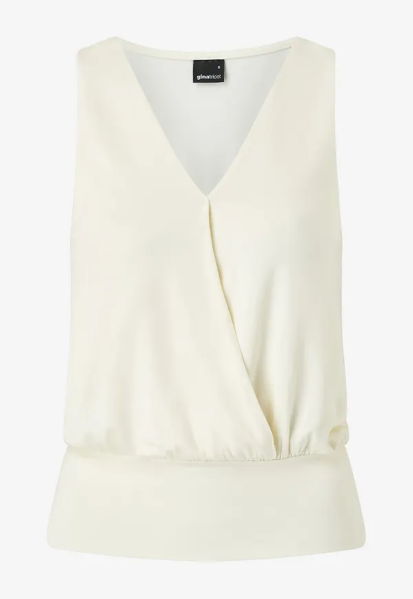 Gina Tricot - Topp Cuff Detail - Vit
