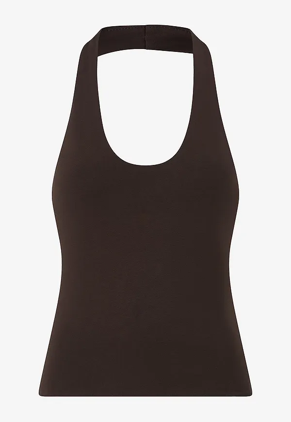 Gina Tricot - Topp Halterneck - Brun