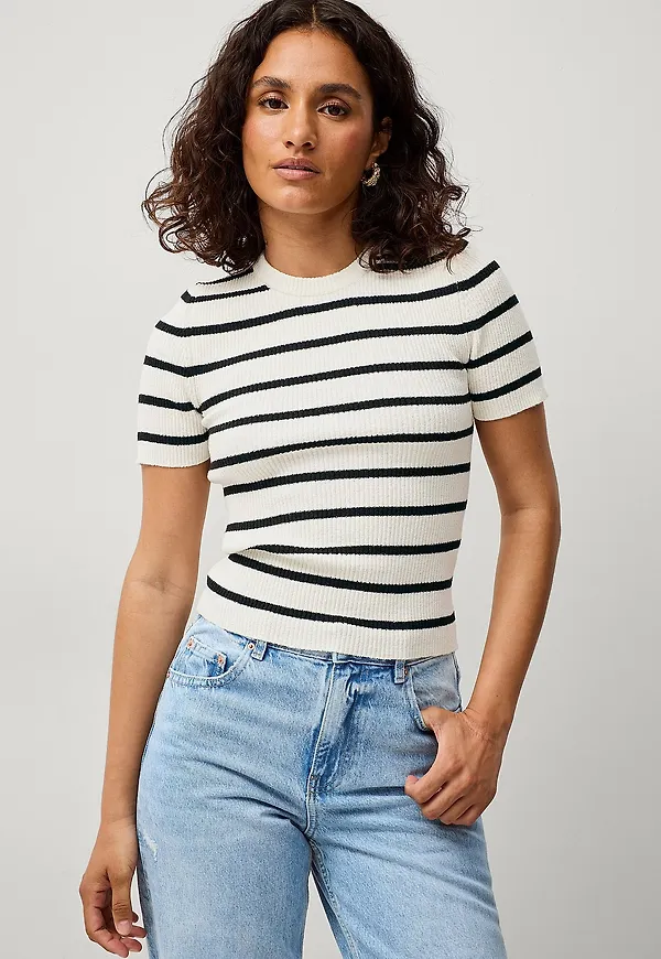 Gina Tricot - Topp Knitted Top - Svart