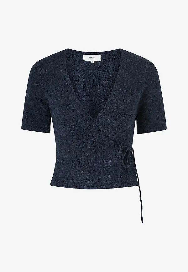 Gina Tricot - Topp Knitted Wrap - Blå