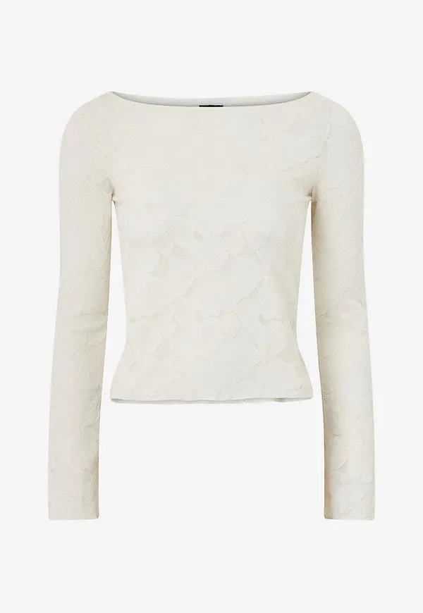 Gina Tricot - Topp Lace Top - Vit