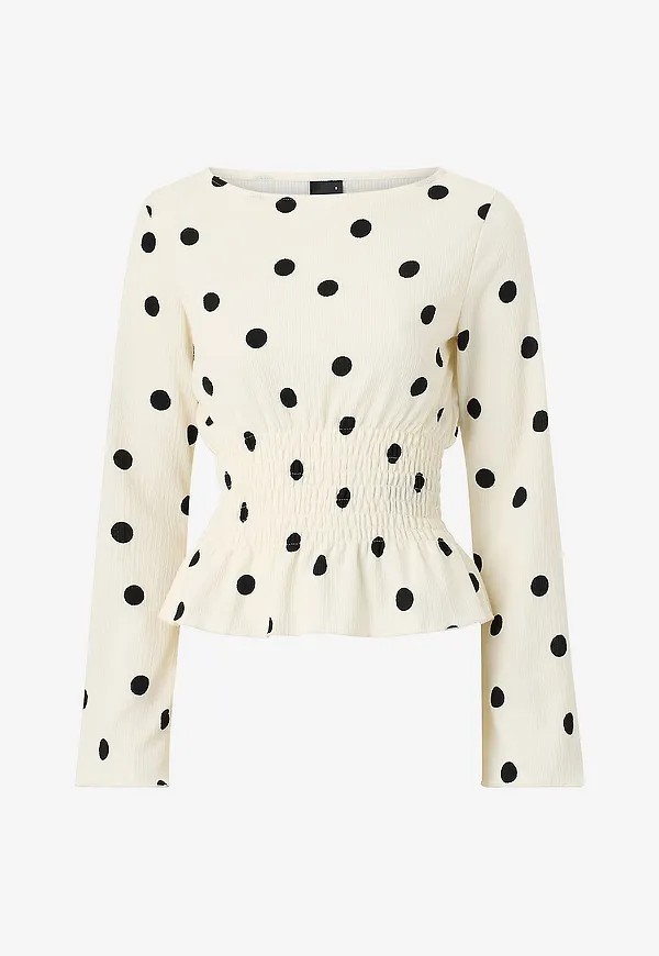 Gina Tricot - Topp Long Sleeve Smock - Flerfärgad