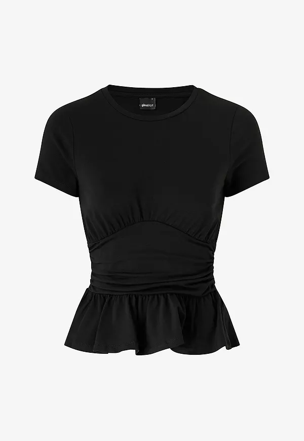 Gina Tricot - Topp Peplum - Svart