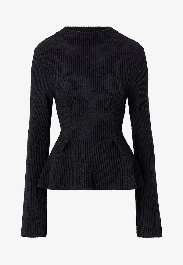 Gina Tricot - Topp Peplum - Svart