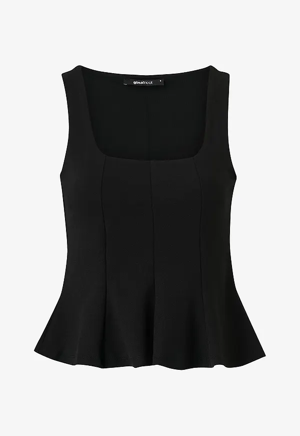 Gina Tricot - Topp Peplum - Svart