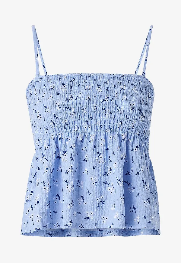 Gina Tricot - Topp Smock Singlet - Blå