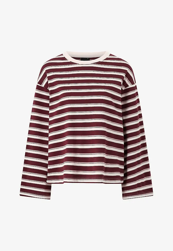 Gina Tricot - Topp Stripe Long Sleeve Tee - Rosa