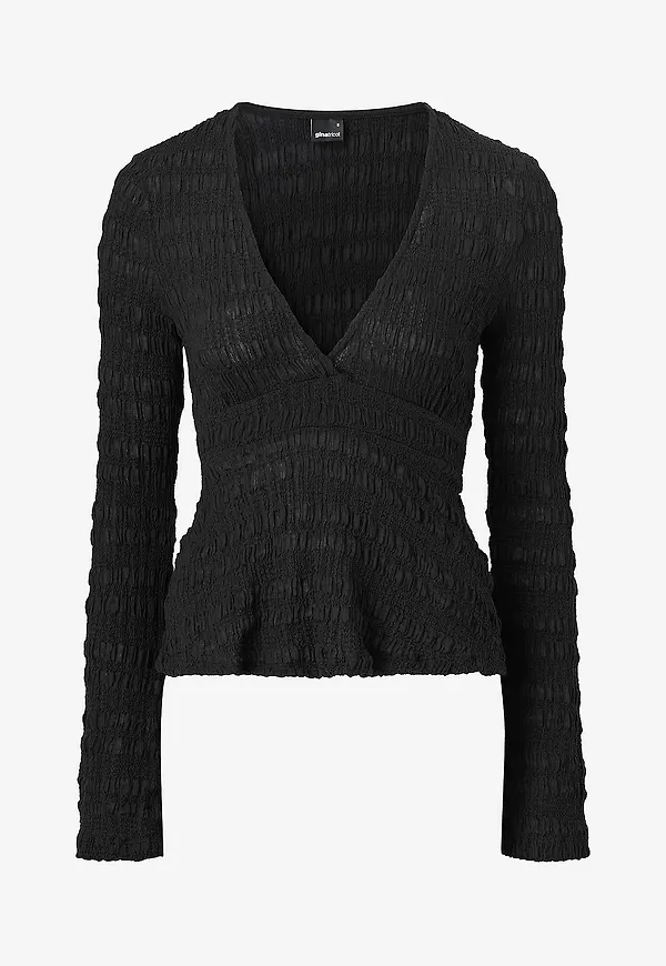 Gina Tricot - Topp Tie Back - Svart