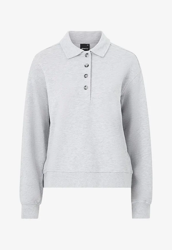 Gina Tricot - Tröja Collar Sweater - Grå