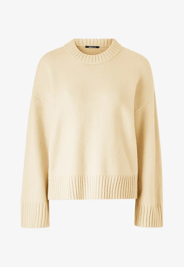 Gina Tricot - Tröja Crew Neck Knitted Sweater - Gul